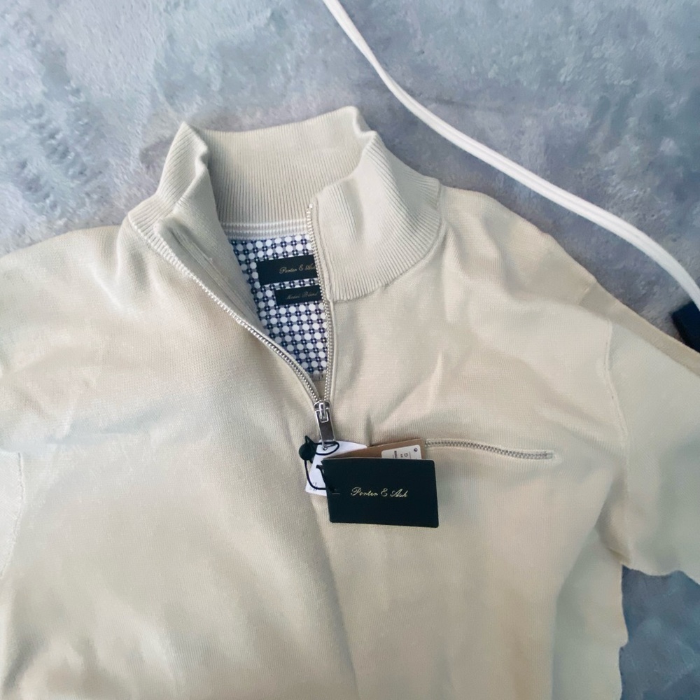 Beams Plus Cream Bomber Jacket